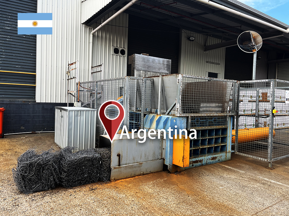 الأرجنتين: ENERPAT تم تركيب ضاغطة الخردة المعدنية للأسلاك النحاسية