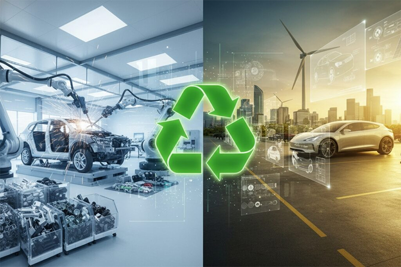 تقنيات إعادة تدوير السيارات