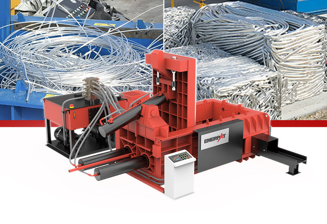 ENERPAT الشركة المصنعة لآلة ضغط بالات الخردة المعدنية AMB-L2520-315