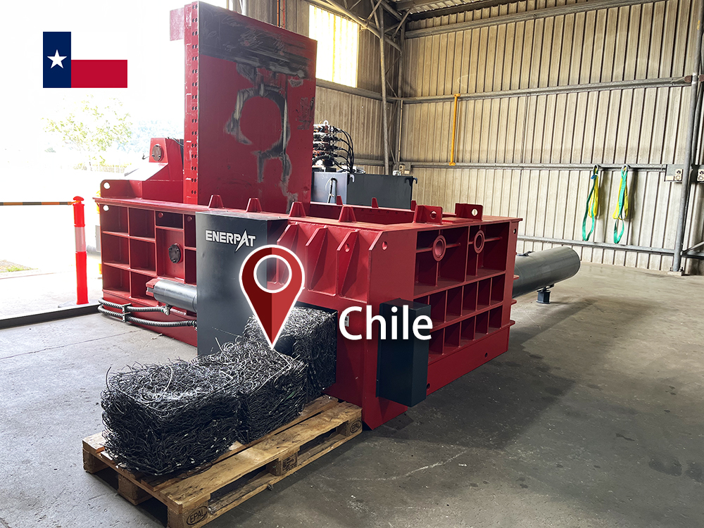 تشيلي: ENERPAT تم تركيب مكبس النفايات الحديدي ذو نمط الغطاء
