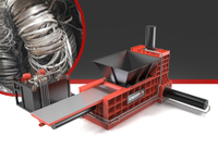 مكبس بالات خردة الحديد