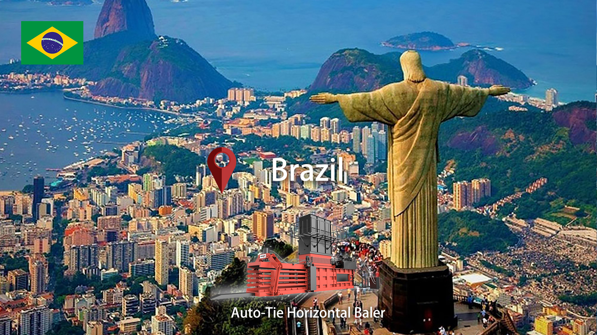 البرازيل: ENERPAT تم تركيب مكبس نفايات الورق الأوتوماتيكي بالكامل