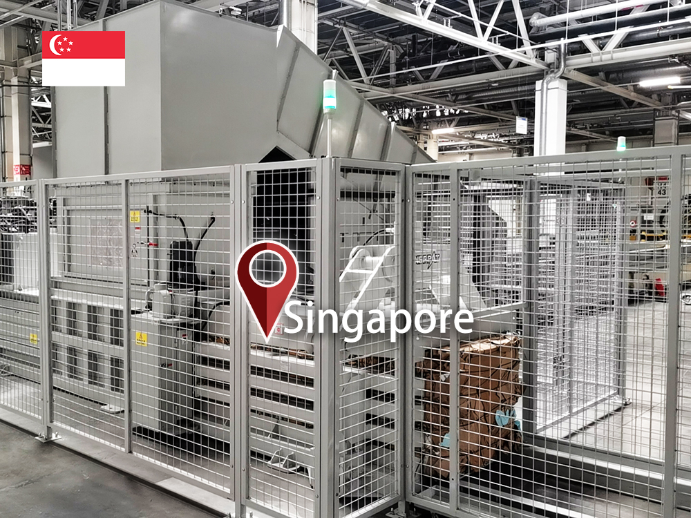 سنغافورة: ENERPAT تم تركيب آلات تعبئة النفايات الأفقية من الورق المقوى