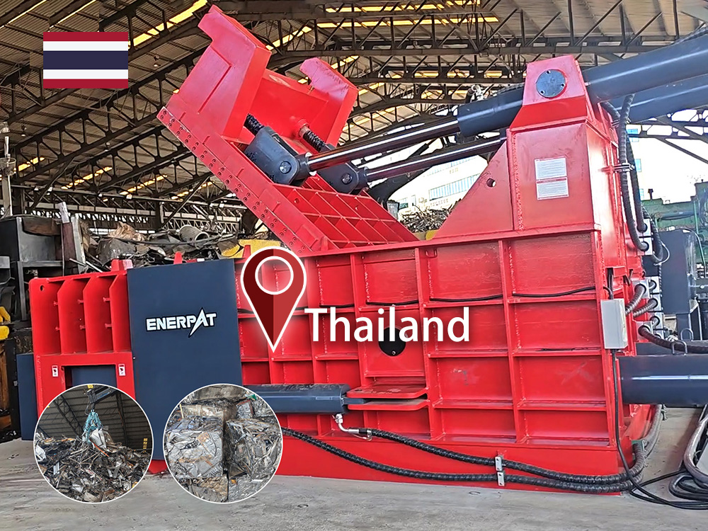 تايلاند: ENERPAT تم تركيب آلة ضغط نفايات الفولاذ المقاوم للصدأ AMB-L2520-250