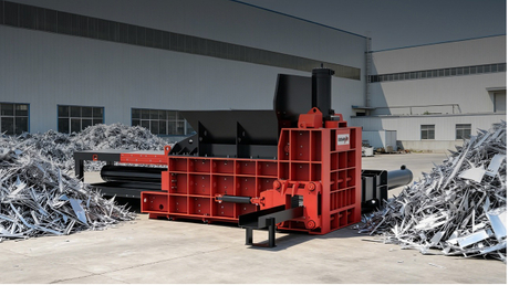 scrap metal baler for sale processing scene.jpg